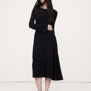 banana republic flare sleeve midi sweater dress